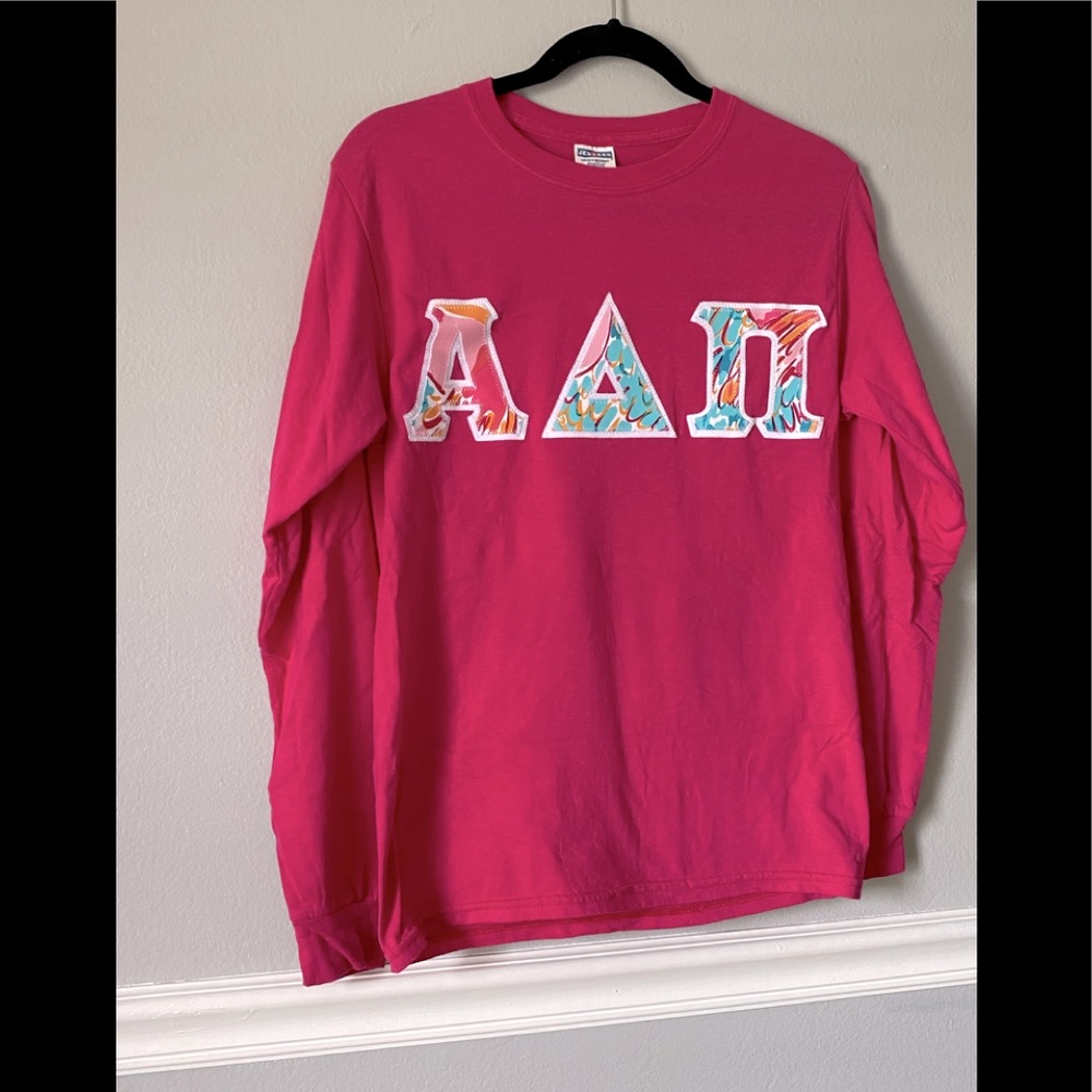 ADPI long sleeve letters tee
